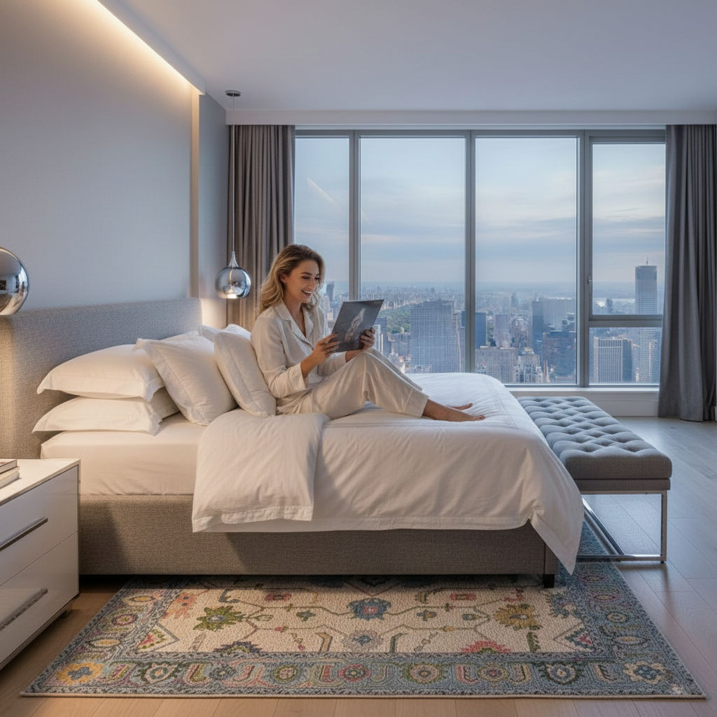 ANAVELIS - Hand Knotted Oushak Carpet